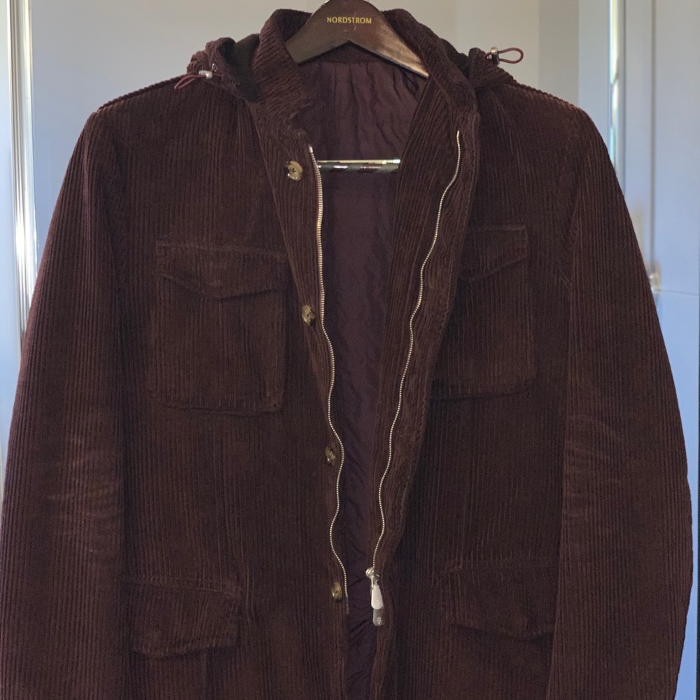 Men’s Eleventy corduroy outerwear blazer